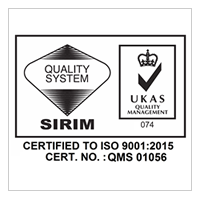 ISO 9001:2015 Certified By SIRIM QAS International